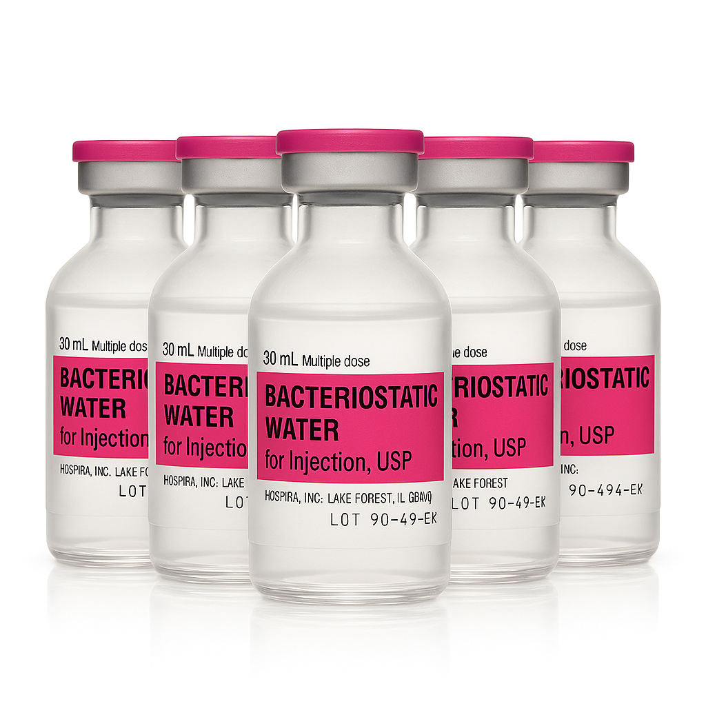30ml Bacteriostatic Water for Injection (5 Pack)