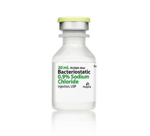 Bacteriostatic NaCl (Sodium Chloride) 0.9%  20mL