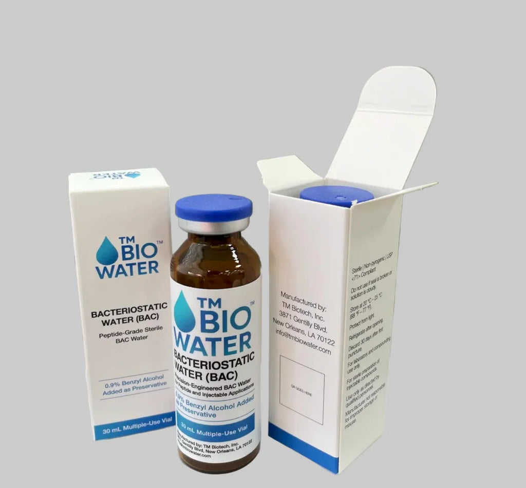 TM BioWater™ - Bacteriostatic Water (BAC) 30mL - Glass Vial --COMING SOON--